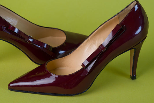 Scarpa décolleté tacco 8 in vernice